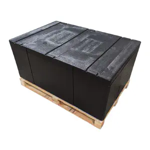 Palettenheizbox mit geschlossenem Deckel